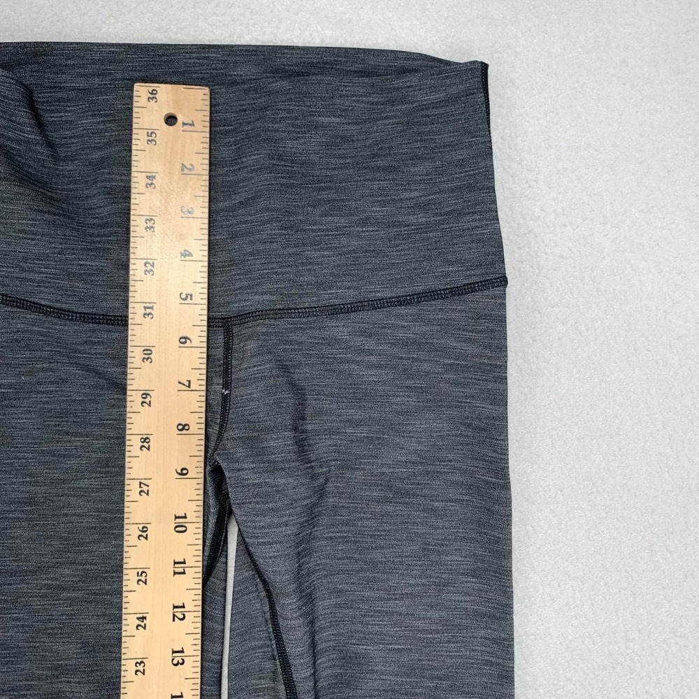 Lululemon Wunder Under High Rise Leggings Womens 8 Gray Full Length Gym Yoga - Picture 7 of 10